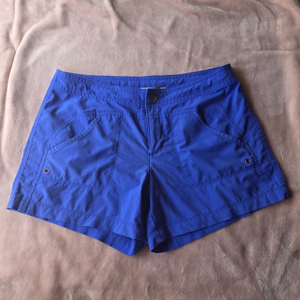 Athleta Blue Costa Shorts Lightweight Women size 2 quick dry UPF 50 beach summer